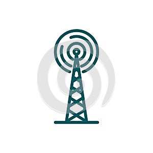 Isolated antenna icon vector design