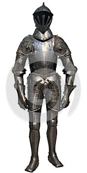 Isolated antique knight