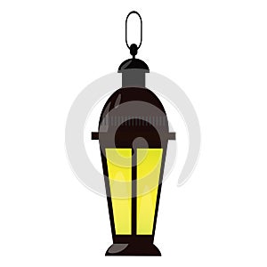 Isolated antique lantern