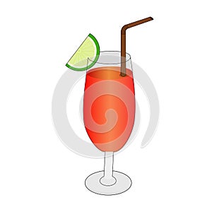 Isolated apetizing juice drink icon