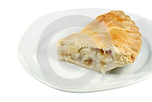 Isolated apple pie