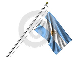 Isolated Argentine Flag