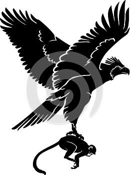 Monkey Eating Eagle