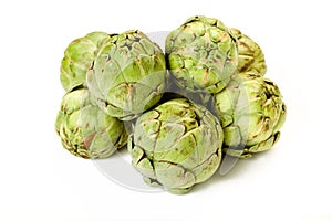 Isolated Baby Artichokes