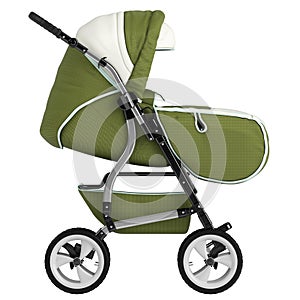 Isolated baby pram