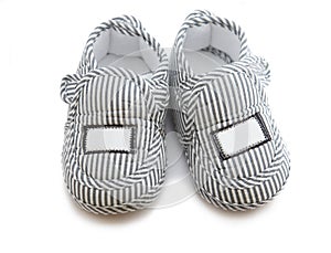 Isolated baby shoes