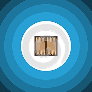 Isolated Backgammon Flat Icon. Dice Vector Element Can Be Used For Dice, Backgammon, Table Design Concept.
