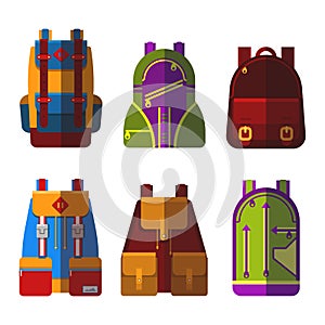 Isolated bag or rucksack, satchel or handbag