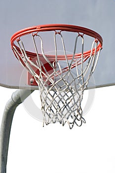 Isolated Basketball hoop