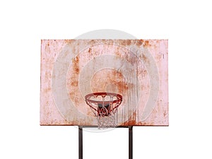 Isolated Basketball Hoop