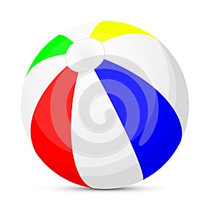 Isolated beach ball