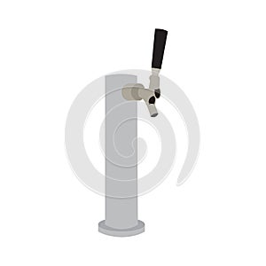 Isolated beer faucet