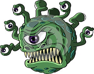 Isolated beholder monster