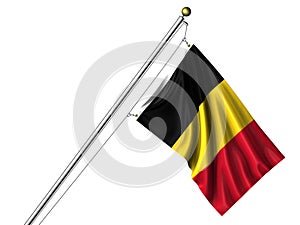 Isolated Belgian Flag