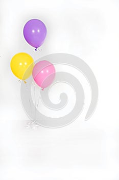 Isolated Birthday Party Balloons on White