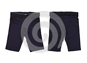 Isolated black boxer briefs