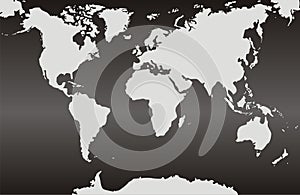 World maps with a black gradient background