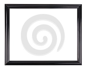 Isolated black picture frame