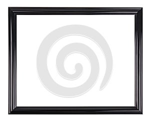 Isolated black picture frame photo