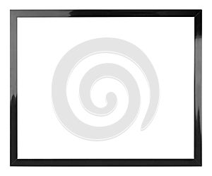 Isolated black picture frame