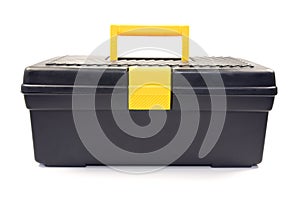 isolated black toolbox