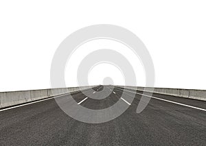 an isolated blacktop with clipping path