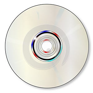 Isolated Blank DVD or CD
