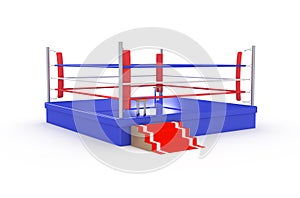 Isolated boxing ring