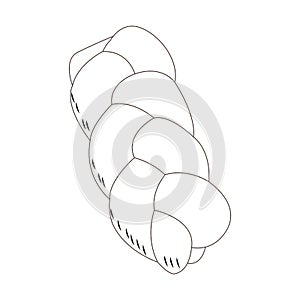 Isolated bread outline