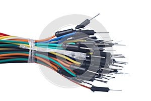 Isolated breadboarding wire bundle