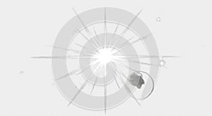 Bright Starburst Light Flare Effect
