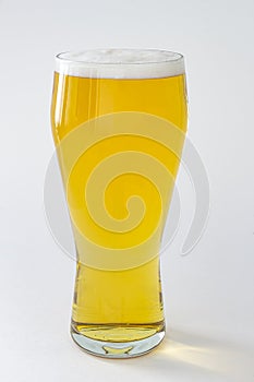 An isolated Budweiser beer pint on a white background