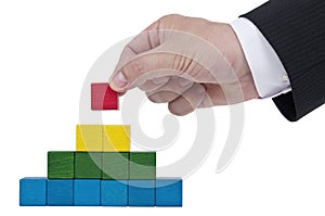 Isolated building blocks with hand