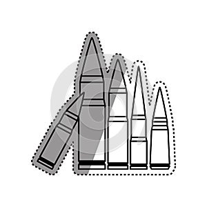 Isolated bullets gun