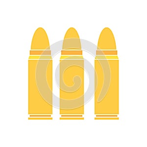 Isolated bullets gun icon