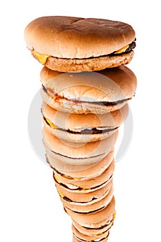 Isolated burger tower