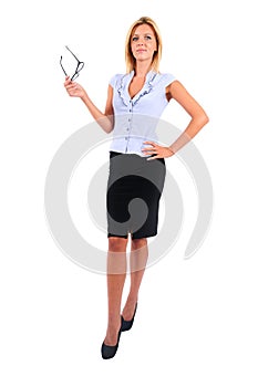 Isolated Business Woman