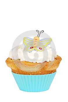 Isolated Butterfly cupcake