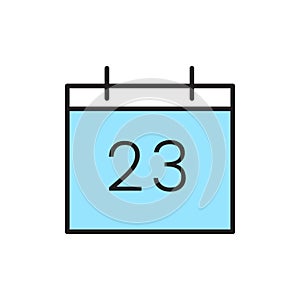 Isolated calendary icon