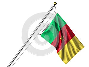 Isolated Cameroonian Flag