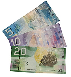 Isolated Canadian Money