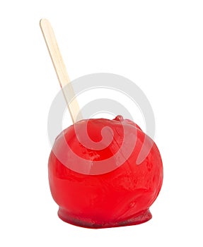 Isolated candy apple