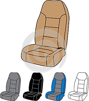 Isolated Car Seat