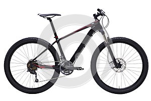 Isolated Carbon Mountain Bike for Gent In Black Color
