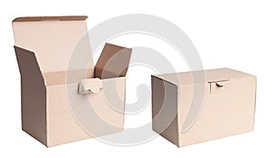 Isolated Cardboard Box