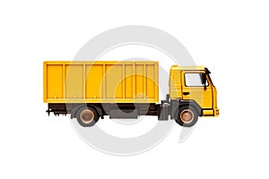 Isolated Cargo Truck on Transparent Background, Generative Ai