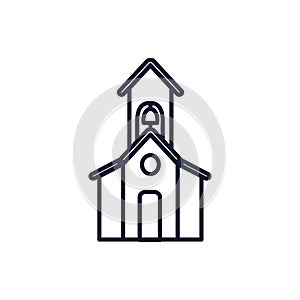 Isolated catholicism church vector design