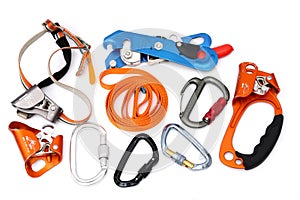 Rock Climbing Gear and speleology equipment photo