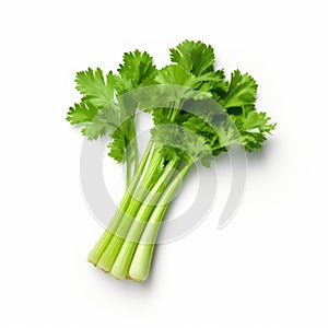 Isolated Celery On White Background - Grandparentcore Velvia Style photo