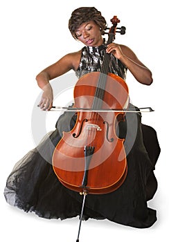 Isolated Cello Player